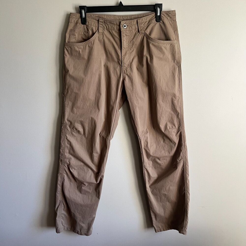 Patagonia Tenpenny Pants Men's 36 Ash Tan Organic Cotton Nylon Blend